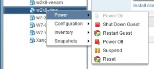 vSphere Web Client interface