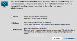 Changing security settings for VMware View PCoIP for OSX client