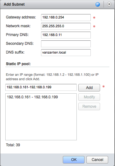 VCloud External Network