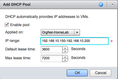 VCloud DHCP