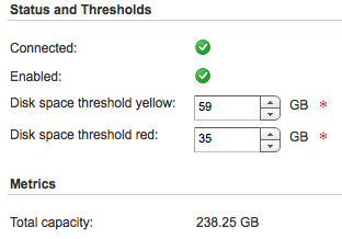 vCloud disk thresholds