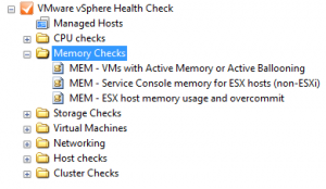 VMware vSphere Memory Health Check