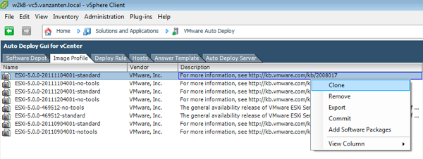 Auto deploy gui
